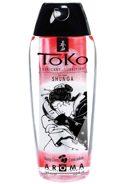 Jadalny lubrykant o smaku wiśniowym Shunga Toko Aroma Personal Lubricant Blazing Cherry 165ml