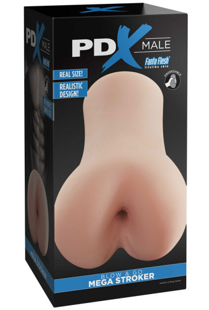 PDX Male Masturbator Blow & Go Mega Stroker Light