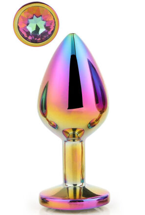 DREAMTOYS KOREK ANALNY GLEAMING LOVE MULTICOLOUR PLUG MEDIUM