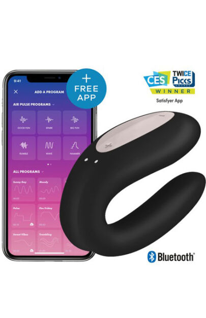 Satisfyer Double Joy Black incl. Bluetooth and App