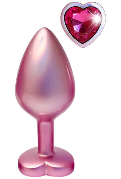 DREAMTOYS KOREK ANALNY GLEAMING LOVE PEARL PINK PLUG MEDIUM