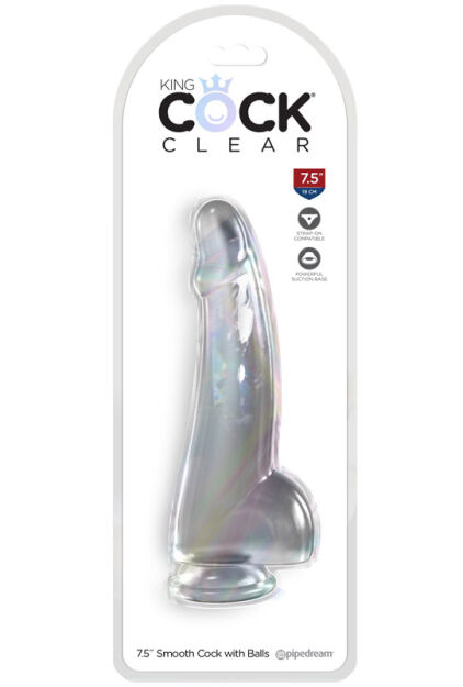 King Cock Transparentne Dildo Clear 7,5