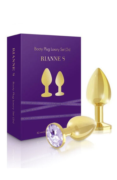 Rianne S - Booty Plug Luxury Set 2x Gold