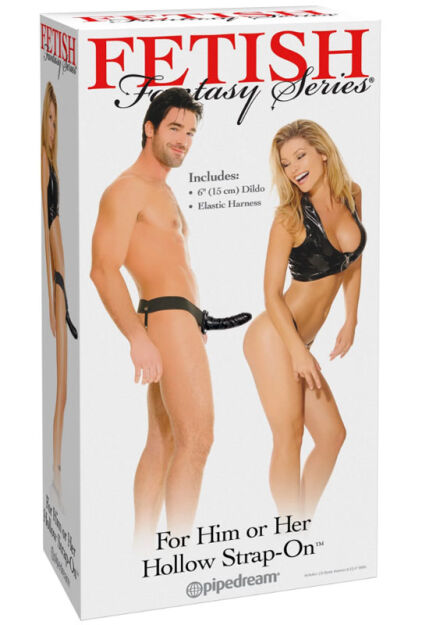 Pipedream Fetisch Fantasy Series For Him or Her Hollow Strap-On Black