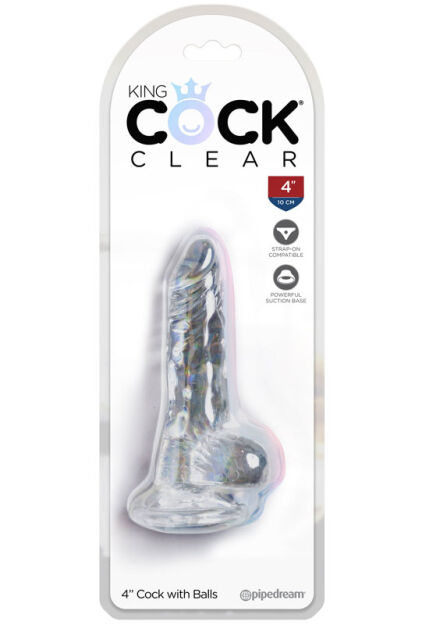 King Cock Transparentne Dildo Clear 4