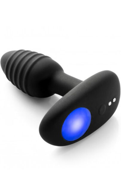 Interaktywny wibrujący korek analny Ohmibod Lumen Black Powered by KIIROO