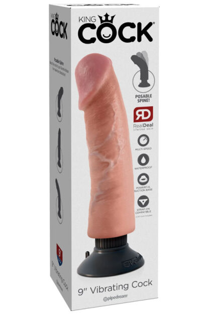 Wibrujące dildo King Cock Pipedream 9 Light