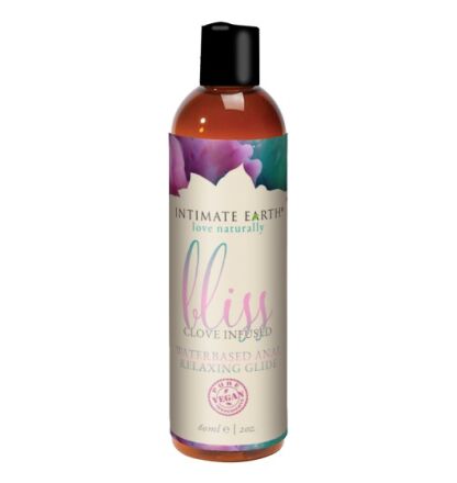 Rozluźniający lubrykant do seksu analnego na bazie wody Intimate Earth Bliss Anal Relaxing Water Based Glide 60ml