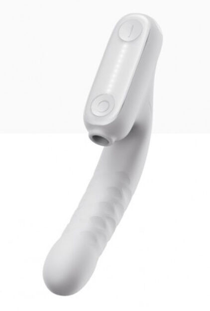 Qingnan No.7 Thrusting Vibrator with  Suction White