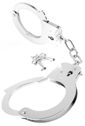 Pipedream Fetish Fantasy Series Designer Metal Handcuffs Silver