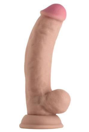 Shaft Silikonowe Dildo Model C 7.5 Inch Dong with Balls Pine