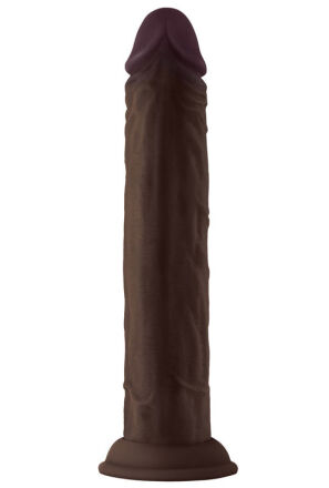 Shaft Silikonowe Dildo Model J 9.5 Inch Dong Mahogany