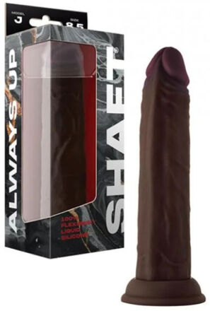 Shaft Silikonowe Dildo Model J 8.5 Inch Dong Mahogany