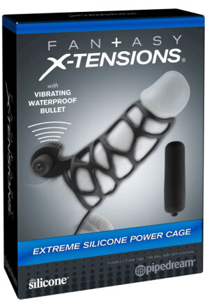 Nakładka na penisa Pipedream Fantasy X-Tensions Extreme Silicone Power Cage