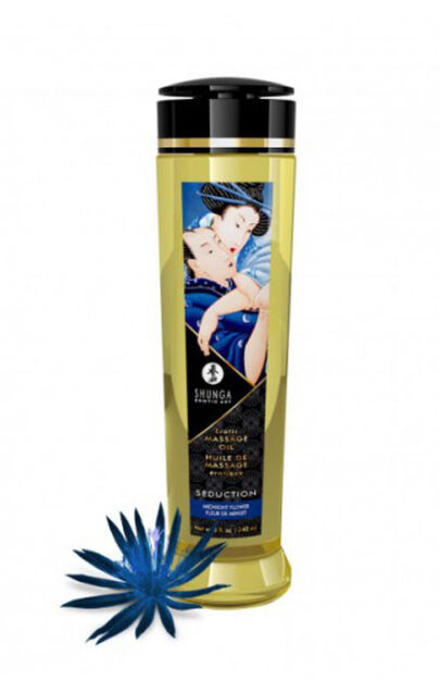 Shunga Erotic Massage Oil Seduction / Midnight Flower 240ml