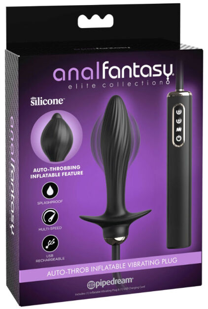 Wibrujący korek analny Pipedream Auto-Throb Inflatable Vibrating Plug