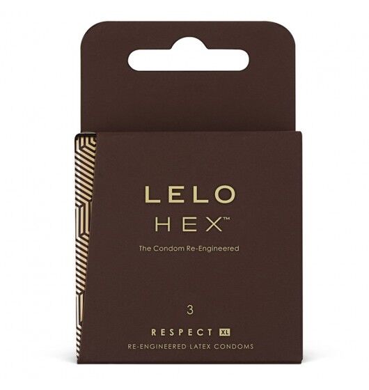 LELO HEX Respect XL prezerwatywy lateksowe 3 sztuki