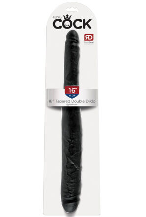 King Cock Podwójne Dildo 16" Tapered Double Dildo Black