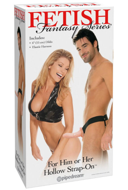 Pipedream Fetisch Fantasy Series For Him or Her Hollow Strap-On Black