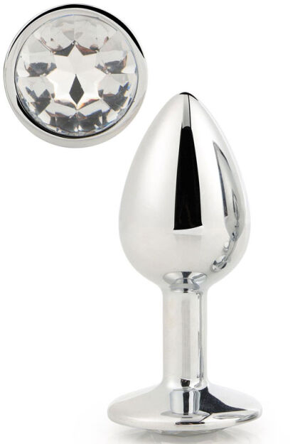 DREAMTOYS KOREK ANALNY GLEAMING LOVE SILVER PLUG SMALL