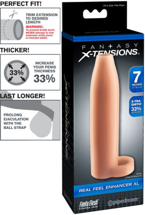 Nakładka na penisa Pipedream Fantasy X-tensions Real Feel® Enhancer XL