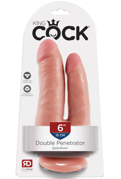 Dildo Pipedream King Cock Double Penetrator Light