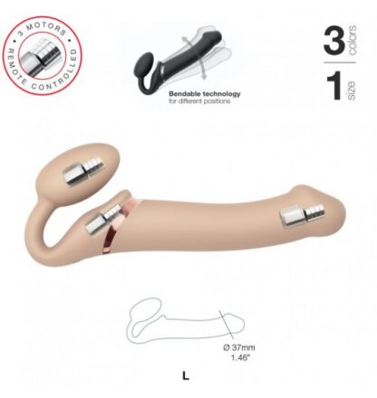 Vibrating Strap-on Vanilla L