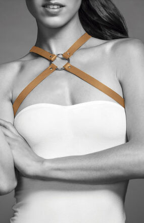 Bijoux Indiscrets - MAZE Chest Thin Harness Brown