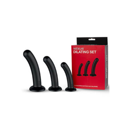 Nexus Dilator Zestaw Dildo Silicone Anal Dildos S,M,L Black