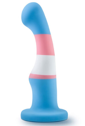 BLUSH DILDO AVANT P2 TRUE BLUE TRANSGENDER PRIDE