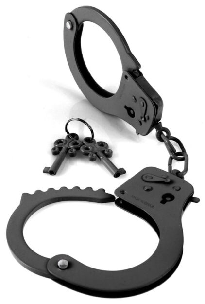 Pipedream Fetish Fantasy Series Designer Metal Handcuffs Black