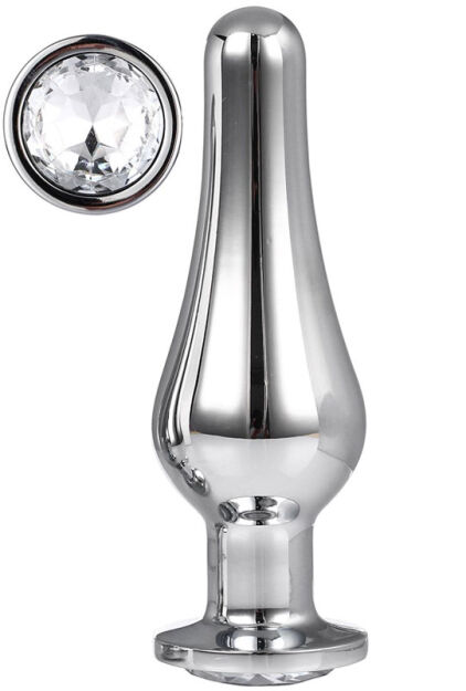 DREAMTOYS KOREK ANALNY GLEAMING LOVE SILVER PLEASURE PLUG L