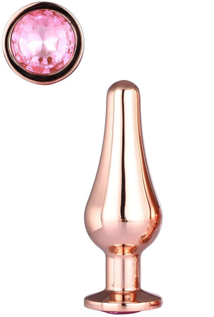 DREAMTOYS KOREK ANALNY GLEAMING LOVE ROSE GOLD PLEASURE PLUG S