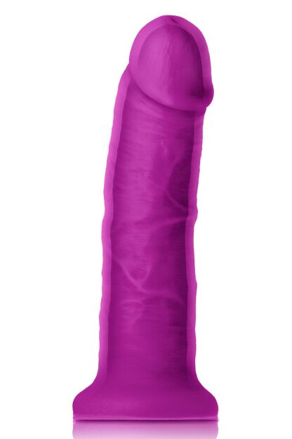 NS NOVELTIES COLOURS DUAL DENSITY 7 INCH GIRTH DILDO PURPLE