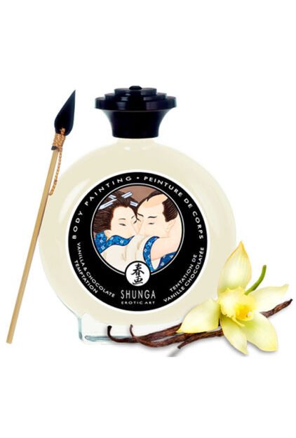 Jadalna farbka do ciała o smaku waniliowo-czekoladowym Shunga Body Painting Vanilla & chocolate temptation 100ml