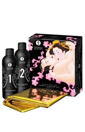 Shunga - Strawberry & Champagne Massage Gel 2 x 250 ml