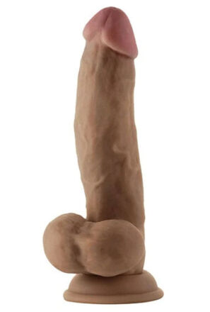 Shaft Silikonowe Dildo Model N 7.5 Inch Dong with Balls Oak