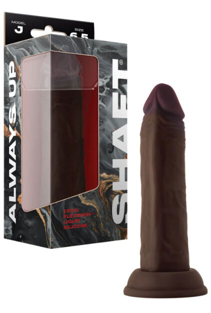 Shaft Silikonowe Dildo Model J 6.5 Inch Dong Mahogany