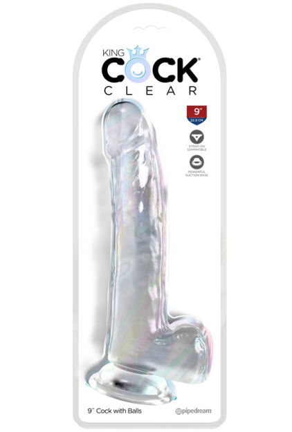 King Cock Transparentne Dildo Clear 9