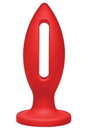 Kink Wet Works Lube Luge - Premium Silicone Plug 6" Red