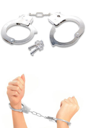 Kajdanki Pipedream Fetish Fantasy Series Official Handcuffs Silver