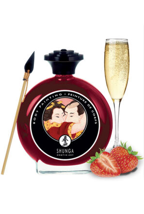 Shunga - Strawberries & Champagne Bodypaint 100 ml