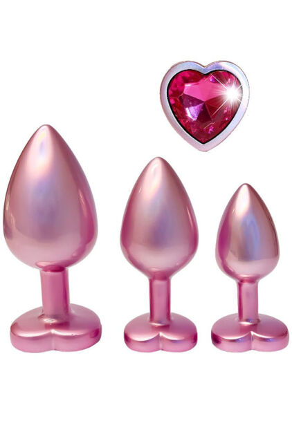 DREAMTOYS ZESTAW KORKÓW GLEAMING LOVE PEARL PINK PLUG SET