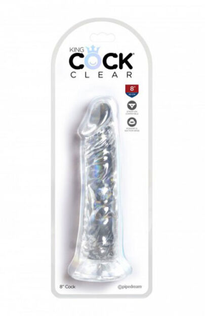 King Cock 8 Inch Cock Transparant