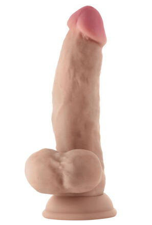 Shaft Silikonowe Dildo Model N 7.5 Inch Dong with Balls Pine