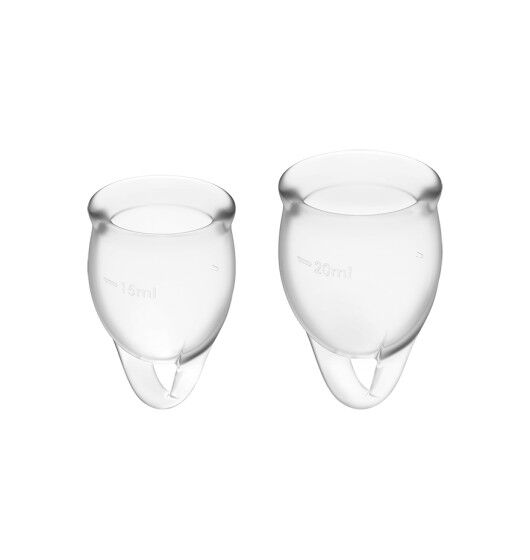 Satisfyer Feel Confident Menstrual Cup Set Transparent