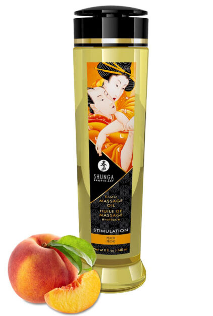 Shunga Erotic Massage Oil Stimulation / Peach 240ml