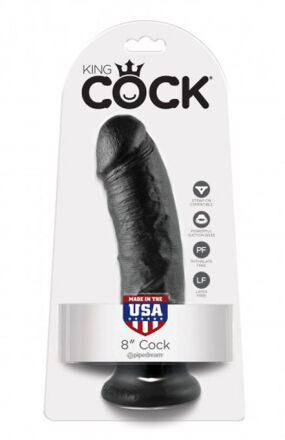 King Cock 8" Cock Black