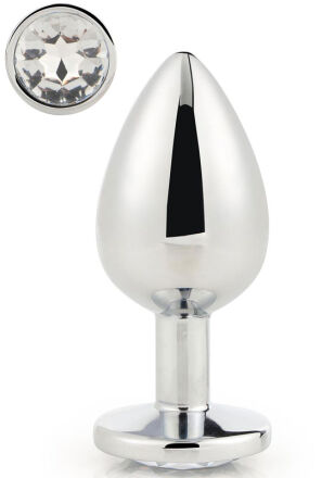 DREAMTOYS KOREK ANALNY GLEAMING LOVE SILVER PLUG LARGE