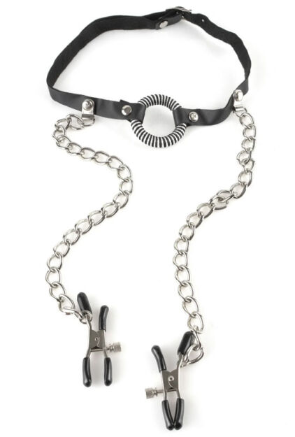 Pipedream Fetish Fantasy Series O-Ring Gag Nipple Clamps